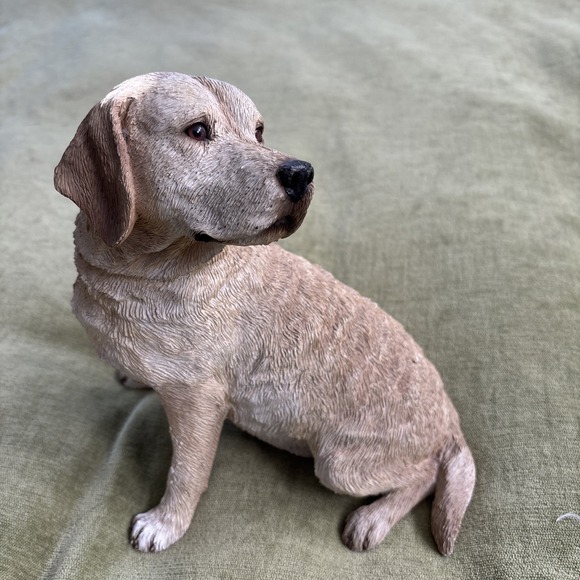 Rare Vintage Sandra Brue 9" Sandicast Yellow Labrador Retriever Dog Figurine 474 - Picture 12 of 15